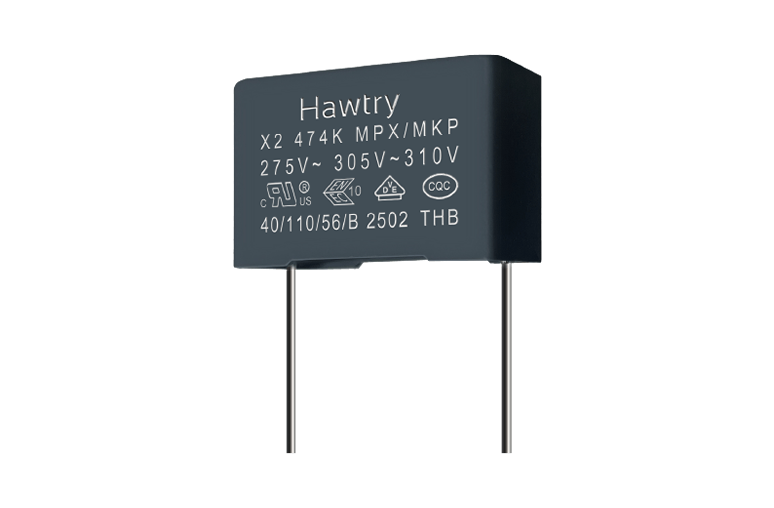 THB 85℃/85%RH X2 Safety Capacitor, 0.47μF±10%, 474K275VAC , Lead Pitch: 22.5mm