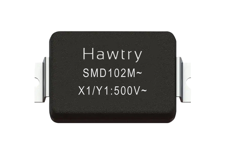 SMD Ceramic Safety Y1 Capacitor 102K500VAC 1nF ±10%